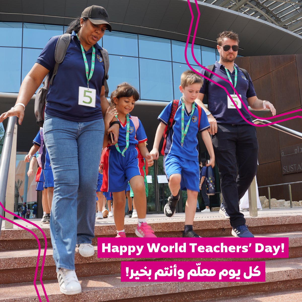 exposchoolprgrm's tweet photo. A big thank you to the teachers who inspire the learners of today and shape them into the leaders of tomorrow! 💜 💜
#exposchoolprogramme #expocitydubai
شكر خاص للمعلمين الذين يلهمون الطلاب اليوم ليصبحوا قادة الغد
💜💜
#برنامج_إكسبو_للمدارس #مدينة_إكسبو_دبي https://t.co/2T35kKellB