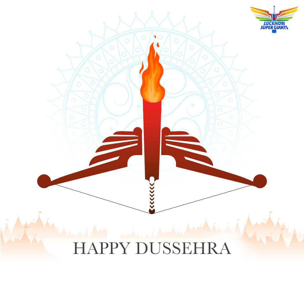 May the 𝐒𝐮𝐩𝐞𝐫powers of good always achieve 𝐆𝐢𝐚𝐧𝐭 victories over the forces of evil! 🔥😌 Happy Dussehra, #SuperFam! 🤗 #Dussehra | #LucknowSuperGiants | #LSG