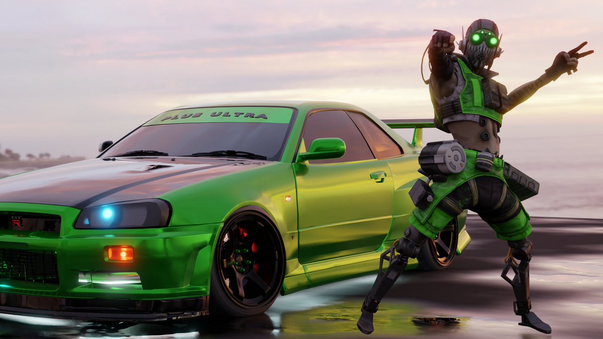 xDeliriuss's tweet photo. Legends and their Cars #1: Octane and his R34 GTR.
#ApexLegendsFanart #octane #Nissan #skyline #DeliDesign #Apexlegends #Blender3d #GraphicDesign https://t.co/hDpVUKBXi8
