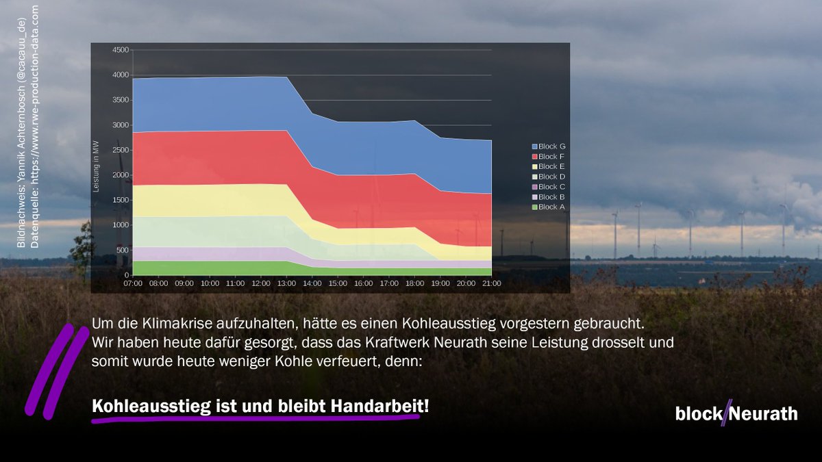BlockNeurath's tweet image. Im Nov. 2021 hat eine kleine Gruppe von Aktivistis während der COP26 das Braunkohlekraft Neurath blockiert.
Es musste um 32% gedrosselt werden, 8000 Tonnen CO2 wurden nicht emittiert. #Klimagerechtigkeit bleibt Handarbeit!
Jetzt stehen die ersten Aktivistis vor Gericht.