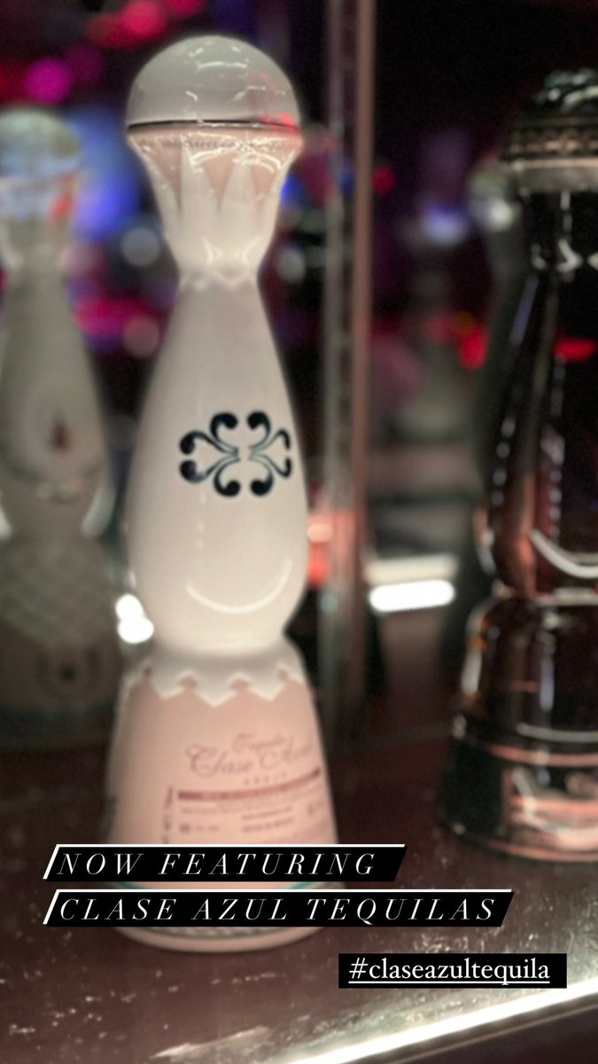 SCORES LAS VEGAS features the full line of Clase Azul Tequilas #claseazultequila ✨✨✨