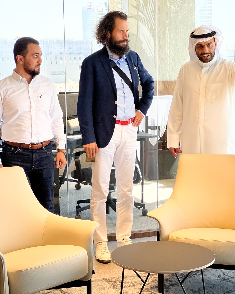It was a pleasure meeting with Mr. Juergen Loeschenkohl from <a href="/Bene_Office/">Bene</a> to discuss <a href="/Fikrr/">fikrr architects</a> latest #officeproject with Almuhalhel Company team. We appreciate your visit thank you. #architects #officeinteriors #officedesign #kuwait #project
