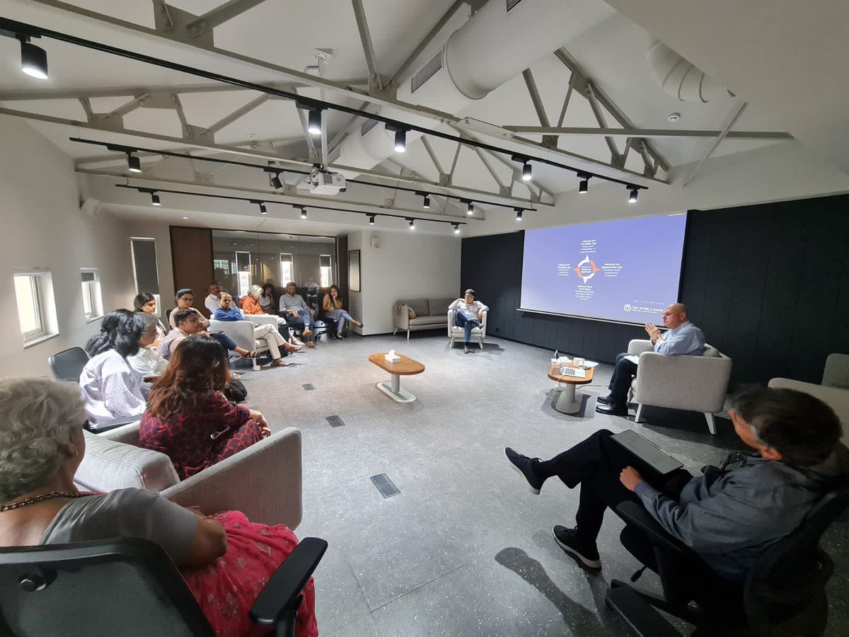 Artha__Global's tweet photo. We hosted @mich_rutk of @WBG_SPLabor @WBG_Jobs for a conversation with @CafeEconomics on labour markets and economic recovery in India, the impact of Covid-19 on employment and migrants, and the kind of social protection systems needed to address these issues. https://t.co/wZWozDJBBH