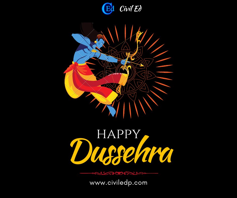 Civiledp's tweet photo. Dush Means 10 and Hara Means To Defeat, So Dussehera Translates to Defeat of Ravan By The Hand of Ram Ji, Thus bringing light to the darkness. 
https://t.co/SFLciNqzzY
#civiledp #dussehra2022 #dasara #dusheraspecial #dasara2022 https://t.co/iypZCDA0XK