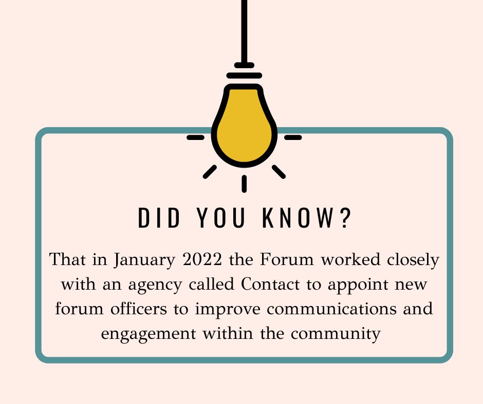 Over the next two weeks, we are launching two new series of posts. The first is our 'Did you know?' series.

This series will share exactly what the purpose of a forum is, how it runs and the work we do within it.

#dyk #post1 #newforum