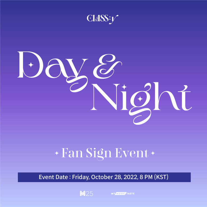 _mmtshop's tweet photo. 📣CLASS:y 2nd Mini Album [Day&amp;Night] Fansign Event is now open!

🗓️~October 7, 11:59 PM (KST) 
📸MMT exclusive photocard
🎁Winners also get: 1 Random Signed Polaroid

Grab your CD for a chance to win!
👉https://t.co/BTAXSCFR92 

#CLASSy #Day_Night #CLASSy_Fansign with #MMTShop https://t.co/rHJzRTbOta