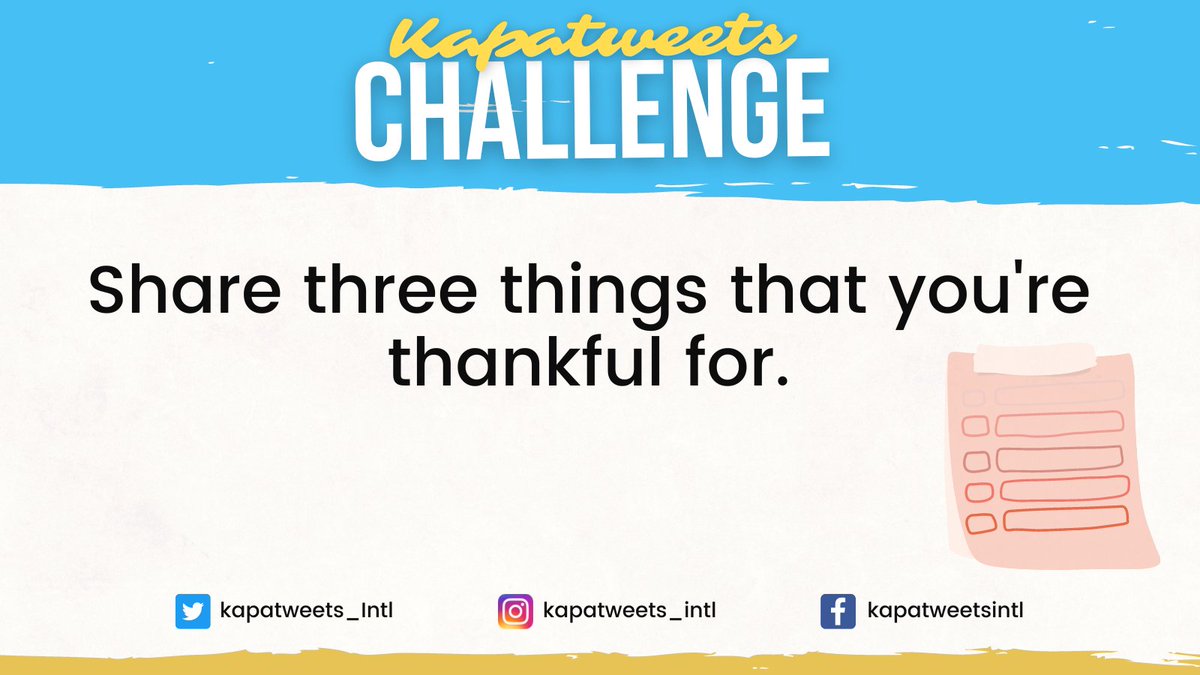 Kapatweets_Intl's tweet photo. There are so many things to be grateful to God for. Let's think of some of them. Name three things you're thankful for in a tweet. 

Reverence to God
#PureDoctrinesOfChrist https://t.co/Mj94s3kOeh