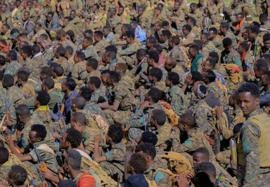 AhmedMaxamed_'s tweet photo. Somali State Liyu police and local Macawisley forces have liberated the village of Quracle located in the district of Yeed. https://t.co/EVvQwfdqV2