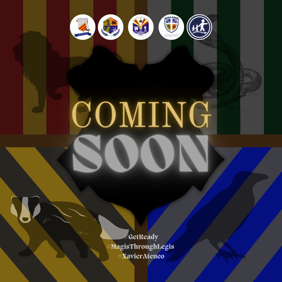 XUSHSGLegis's tweet photo. 𝓨𝓮𝓻 𝓪 𝔀𝓲𝔃𝓪𝓻𝓭, 𝓐𝓽𝓮𝓷𝓮𝓪𝓷!🧙‍♂️

An exciting adventure is about to begin!📜🦉

What kind of witch or wizard will you be?

Coming soon… 

#GetReady
#MagisThroughLegis  
#XavierAteneo

Caption and Content by: Selina Salo &amp; Ahlea Columnas
Pubmat by: Lannah Valledor https://t.co/8owf8sh5B5