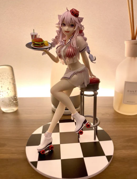 マリちゃんフィギュアの献品もらいました!あまりにもかわいい 女神 100億点サンプルのときより布の透明度あがってて最高だ～早くみんなのもとに届いてほしい 