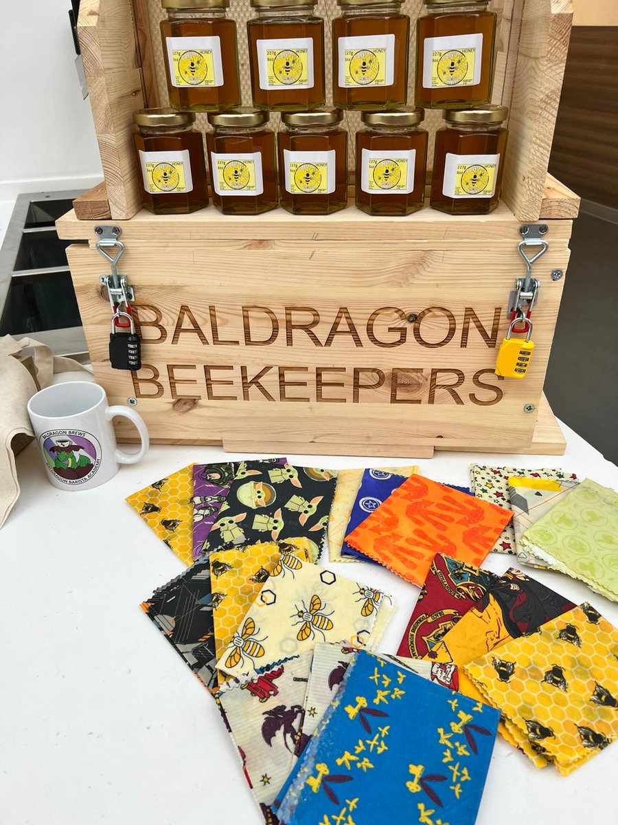 Thank you to all staff, parents and pupils that have purchased some our Baldragon Brews merchandise and <a href="/Baldragonrural/">Rural Skills at Baldragon</a> honey and wax wraps at S2 parents evening last night 🐝☕️