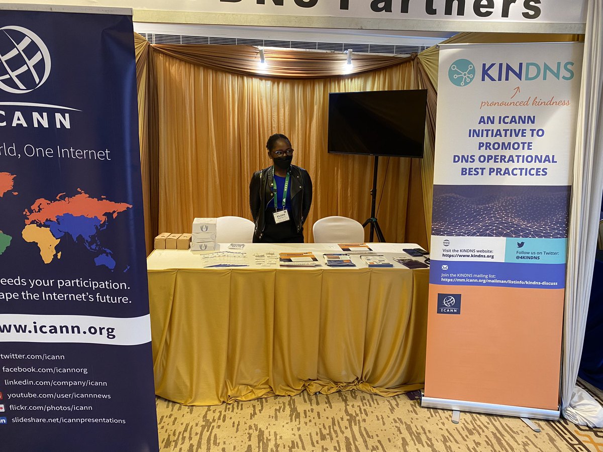 eileenney2's tweet photo. Day 1 of #AFDNSF2022. Stop by at #ICANN booth to get information on how to get involved and be informed on ICANN https://t.co/4qZdeCouK8