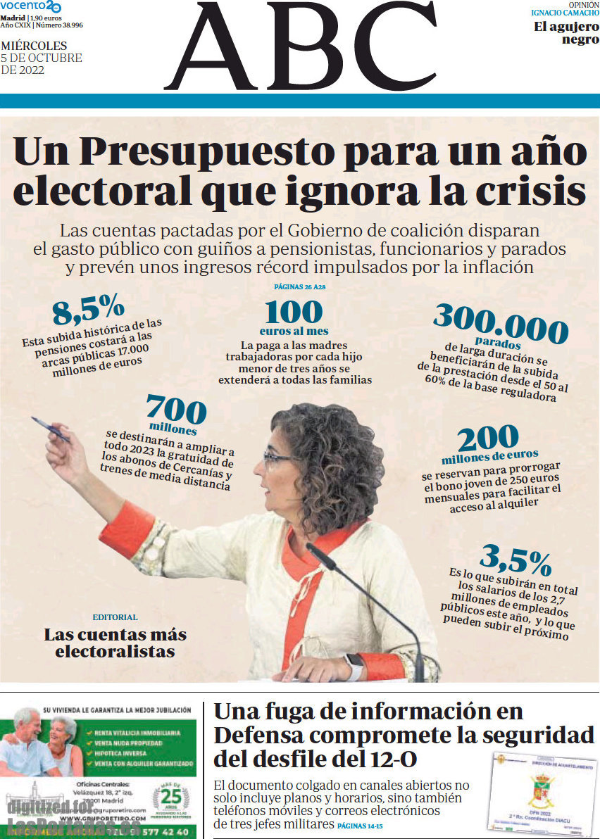 josevico4's tweet photo. "Desde que se inventó la imprenta, la libertad de prensa es la voluntad del dueño de la imprenta." https://t.co/cYZRSGAm8j