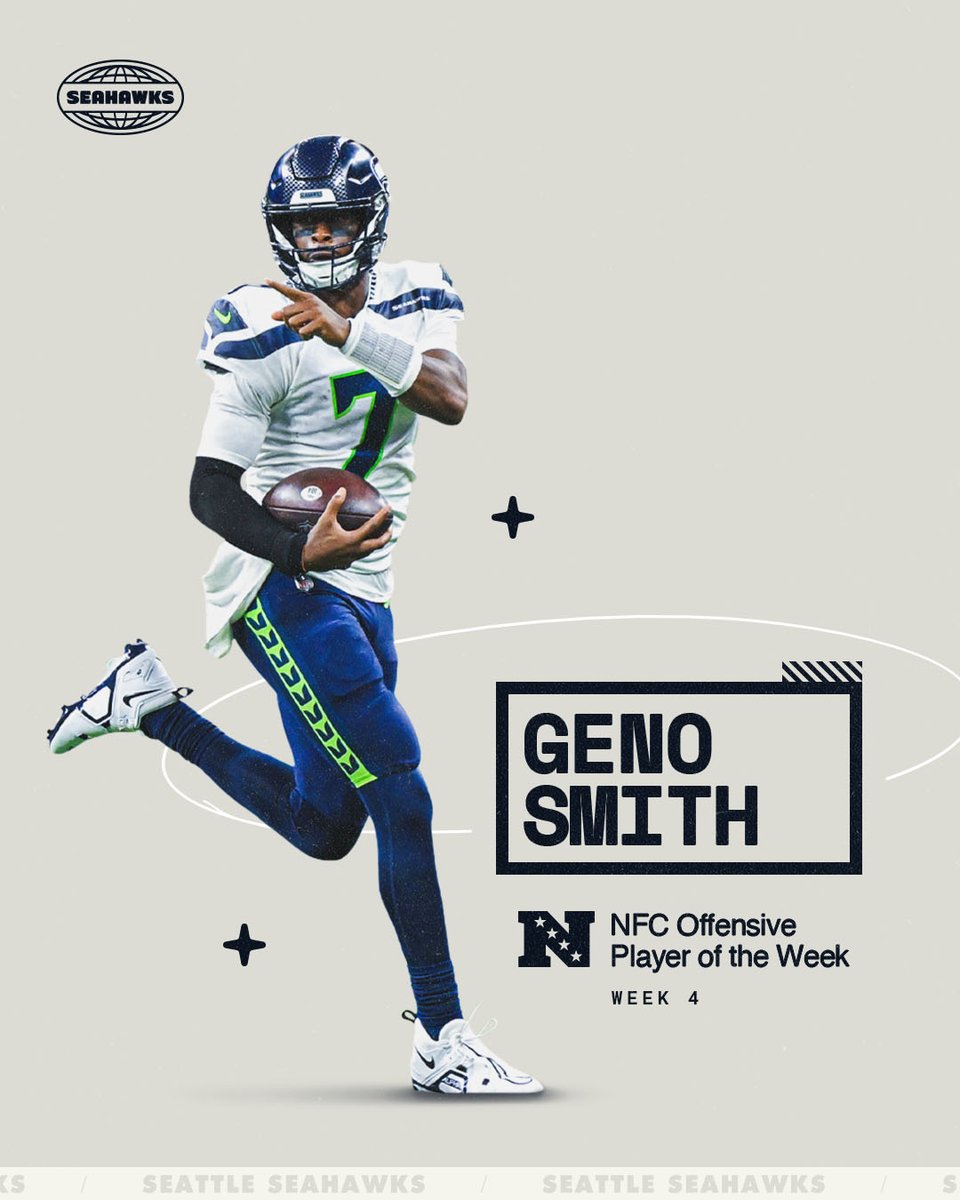 Say it for your NFC Offensive Player of the Week!

GENO! GENO! GENO! GENO! 🗣