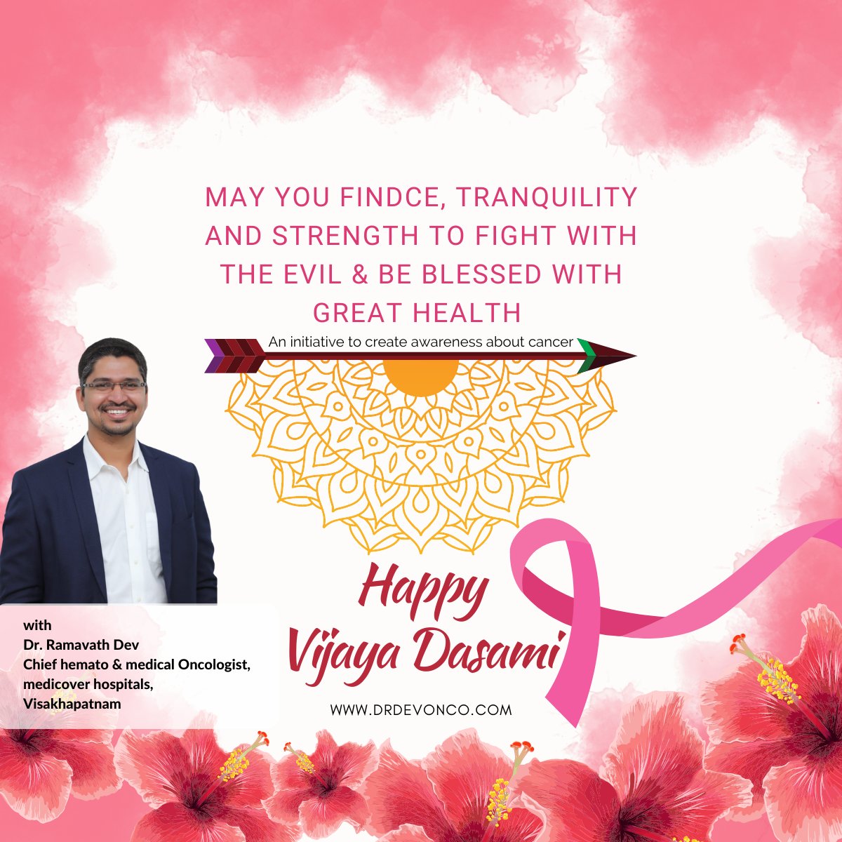 May this Vijaya Dasami bring all the strength to win over evil. Wishing everyone a very Happy Dusshera 🙂
- Dr. Ramavath Dev 
&amp;team