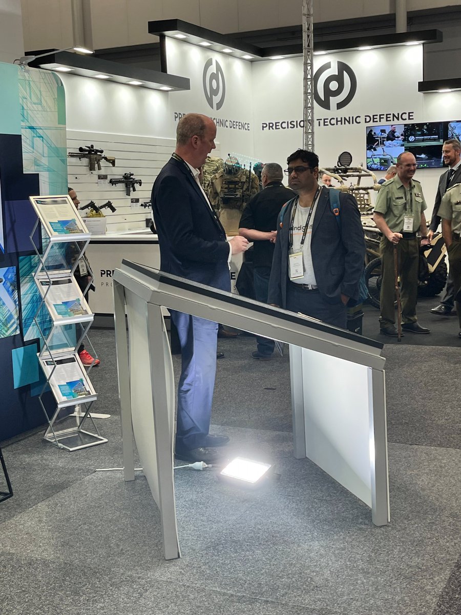 ClearVuePV's tweet image. Great day at @LandForces_Expo Brisbane at @ClearVuePV stand 3G17! Lots of conversations being had on how #ClearVuePV can assist transitioning defence infrastructure to net zero!
#NetZero #Decarbonization #solarenergy