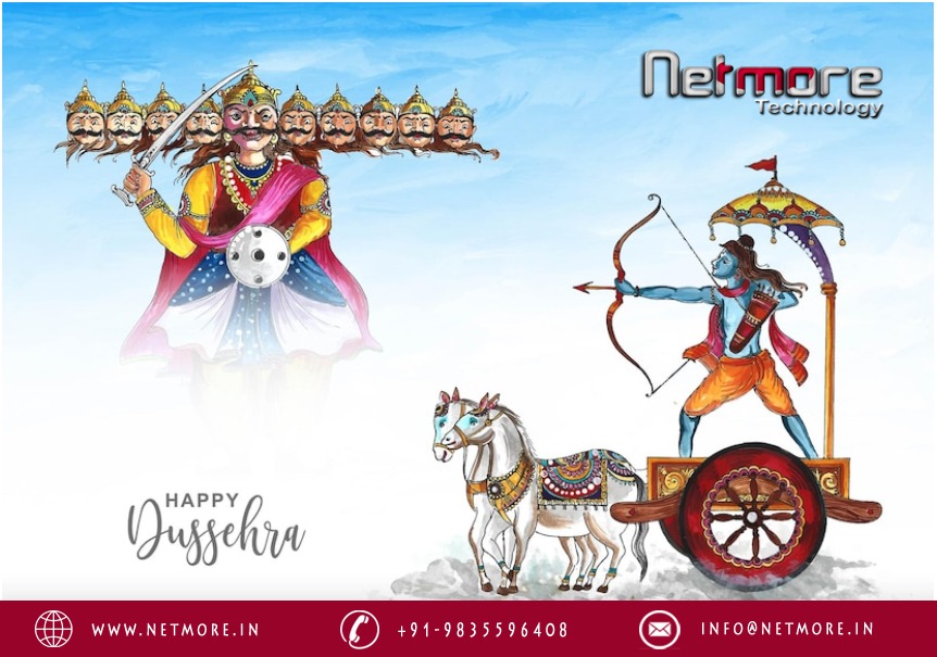 On the happy occasion of Dussehra, hope that Lord Ram fills your life with happiness, prosperity and success. Happy #Dussehra to you and your family! 🙏🙏
#softwaredevelopment 
#websitedesign 

netmore.in