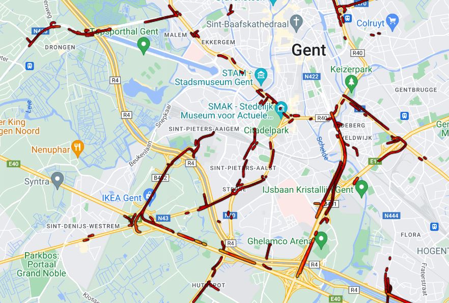 hajobeeckman's tweet photo. #Gent Werkzaamheden op de #B401 → door omrijders zijn er meer vertragingen op andere invalswegen naar de stad: o.m. op de #N9 in Ledeberg, op de Krijgslaan en op de Pégoudlaan (The Loop). https://t.co/nvn6ifrXHL