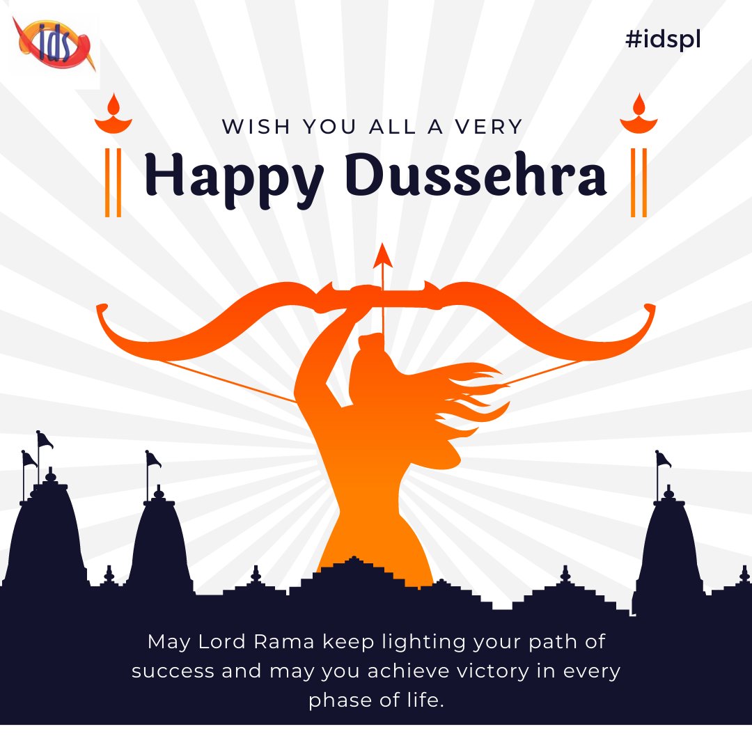 idspl's tweet photo. IDSPL wishes everyone a Happy Dussehra !!
May Lord Rama keep lighting your paths of success and may you achieve victory in every phase of life.
#idspl #solidworks #dassaultsystemes #happydussehra #navratri #festival #durgapuja #dussehrawishes #india https://t.co/PDpYF06Ril