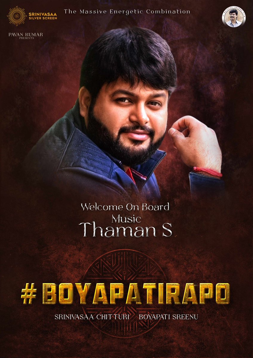 The Master of Chartbusters 🎹🎶 Welcoming the Sensational Musician @Musicthaman Onboard for #BoyapatiRAPO 🥁🔥 We are so happy to have you as a part of our team ❤️ @ramsayz #BoyapatiSreenu @sreeleela14 @SS_Screens @srinivasaaoffl