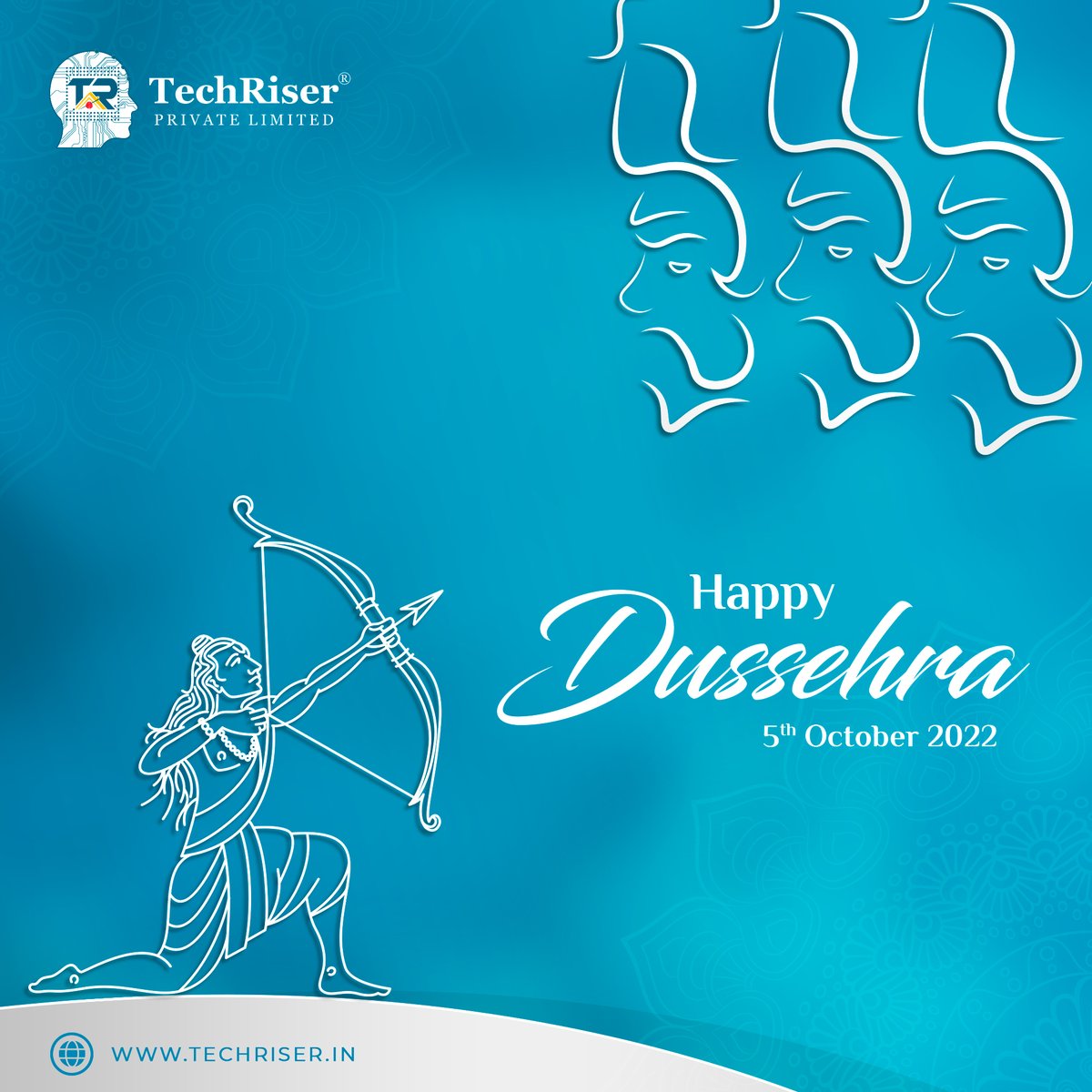 tech_riser's tweet photo. On the happy occasion of Dussehra, I pray that Lord Ram fills your life with lots of happiness, prosperity, and success. Happy Dussehra to you and your family.
.
.
.
#dussehra #lordram #happydussehra2022 #informationtechnology #techriser #success #opportunity #growth #Rajkot https://t.co/JmXnRbU6Xa