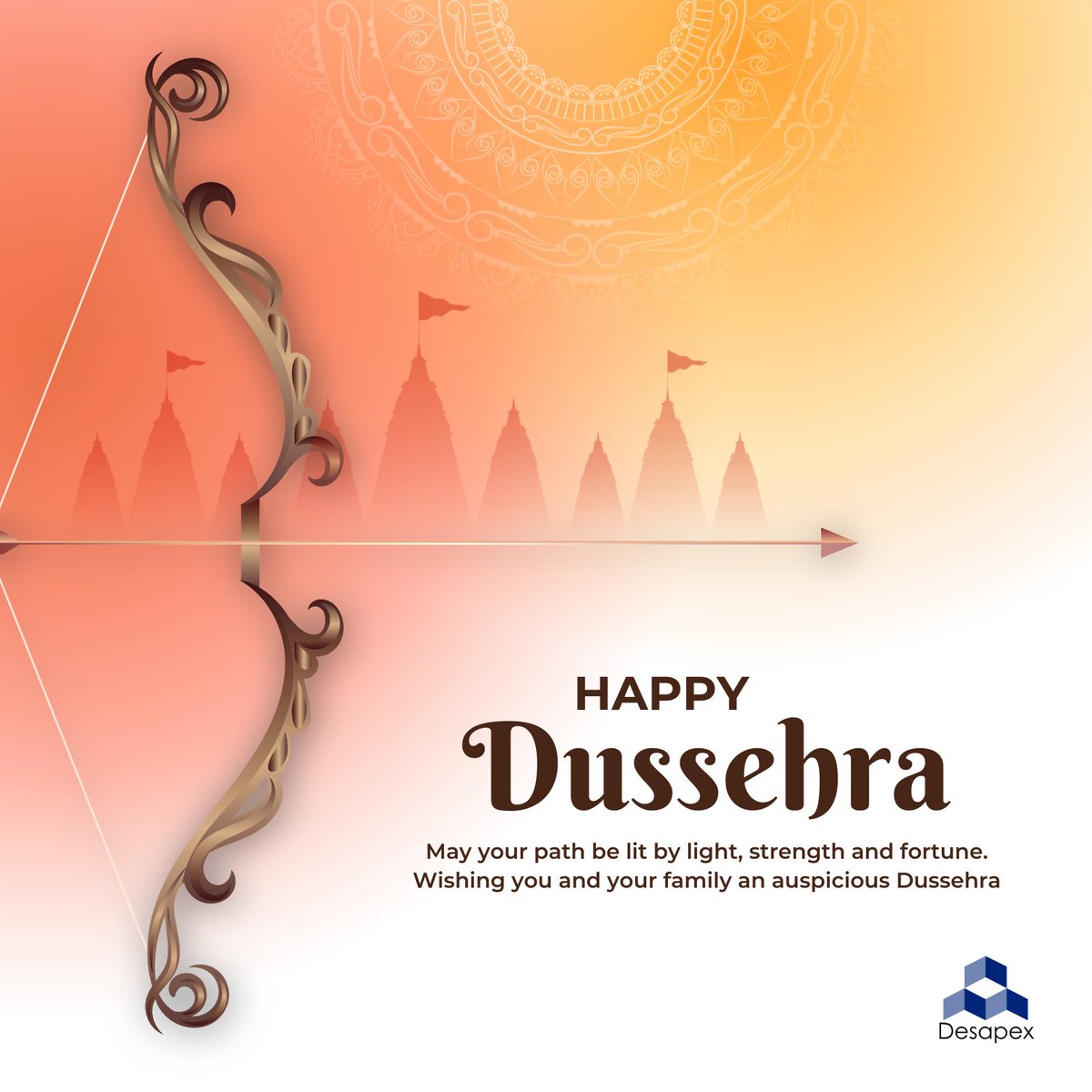 desapex's tweet photo. Let's kill the internal Raavan today and celebrate real Dussehra with everyone. #Dussehra is more about overcoming self-resistance than winning any materialistic things. 

Team @desapex    Wishing you and your family a Happy Dussehra! 

#vijaydashmi2022 https://t.co/IpzkiXS7HB