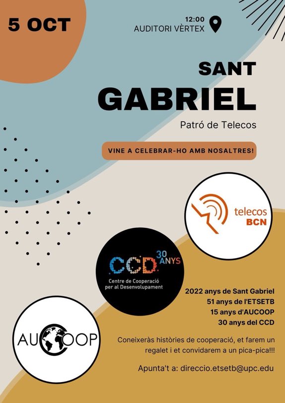 Avui!!!! vine a celebrar amb nosaltres els 30 anys del <a href="/ccdUPC/">CentreCooperació-UPC</a> i els 15 d <a href="/aucoop_upc/">AUCOOP</a> amb <a href="/OneBanasco/">Banasco Seidu Nuhu</a> de <a href="/nasco_ict/">NASCO Feeding Minds</a>