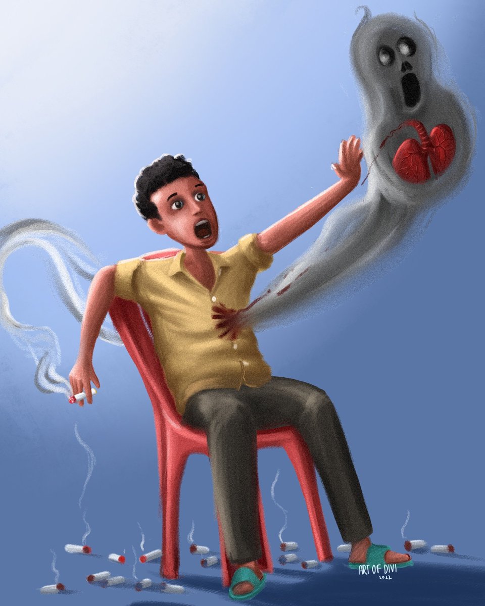 The smoker
 #illustration