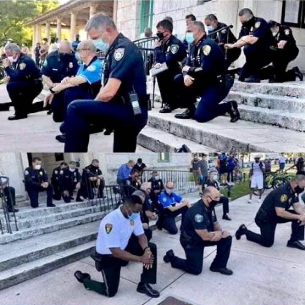 Hilmi28's tweet photo. Permintaan maaf Polisi AS atas meninggalnya George Floyd. Satu nyawa bgtu berharga bagi mereka. Polisi jg manusia, kadang benar kadang salah. Permohonan maaf adlh pendekatan humanis &amp; tdk menurunkan harkat polisi di mata masyarakat. Smg hal sprti ini dpt terjadi juga di NKRI ❤️🇮🇩 https://t.co/GSBcTlH2hF