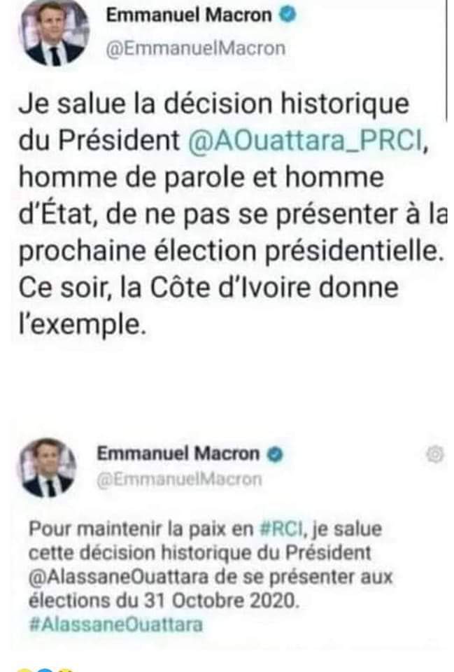 KNLangueh's tweet image. La #Cacophonie &amp;amp; l'#instabilité du Chef de la #Junte_française avide d'#argent et qui a échangé sa #Signature contre l'argent au #Togo afin de maintenir une #DICTATURE au pouvoir. Nous attendons votre lettre de courtoisie classée secret défense  adressée à @FEGnassingbe.
@Elysee