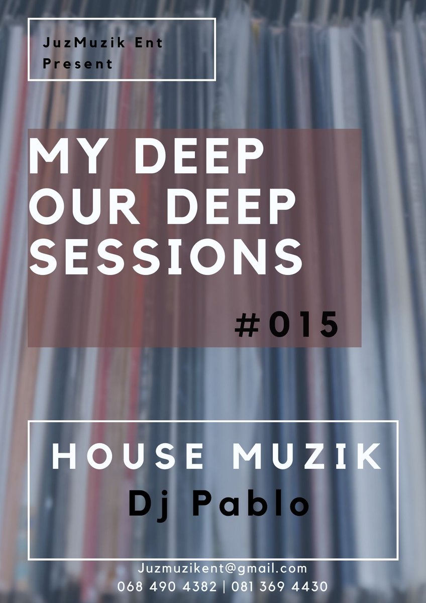 KabeloMoses14's tweet photo. My Deep OUR Deep Sessions 015 (House Muzik)

Mixed by - Dj Pablo

My Deep OUR Deep Sessions presents to you a House Muzik Session by DJ Pablo with a Amapiano Mix.

Enjoy.

Good Muzik. Good People. Good Vibes.

#MyDeepOURDeepSessions #HouseMuzik #Pablo #JuzMuzikent https://t.co/KIR2wBxkiu