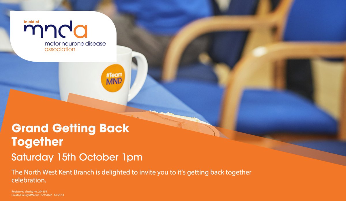MNDA North West Kent (@mndanwk) on Twitter photo We are holding a getting back together event where our Impact Report will be shared and Charlotte Ray, Research Co-ordinator of the MNDA will provide a talk on the latest developments in research. Contact mndanorthwestkent@gmail.com for further details #MND <a href="/mndassoc/">MND Association</a> <a href="/MNDMidKent/">Mid Kent Branch MNDA</a> We are holding a getting back together event where our Impact Report will be shared and Charlotte Ray, Research Co-ordinator of the MNDA will provide a talk on the latest developments in research. Contact mndanorthwestkent@gmail.com for further details #MND <a href="/mndassoc/">MND Association</a> <a href="/MNDMidKent/">Mid Kent Branch MNDA</a>