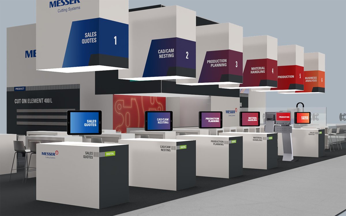 The path to digital production 
At the EuroBLECH, we will be presenting solutions for every phase of production digitization at six digital stations. 
Secure your ticket today and learn from our experts on-site how to get the most out of your production:
uk.messer-cutting.com/euroblech