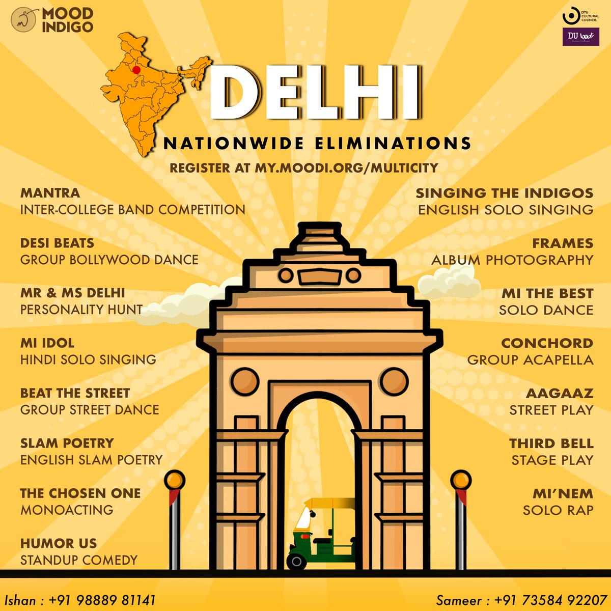 iitb_moodi's tweet photo. Mood Indigoโs journey continues onwards to the city of hearts, Delhi โค๏ธ๏ธ
Folks of Delhi - Join us on the 15 & 16th October!
Whatโre you waiting for? Register now at https://t.co/LPFbSwMjqJ.
#mi2k22 #moodindigo2022 #moodindigo #Delhi #competitions #multicity #iitbombay https://t.co/zmH1D3Slno