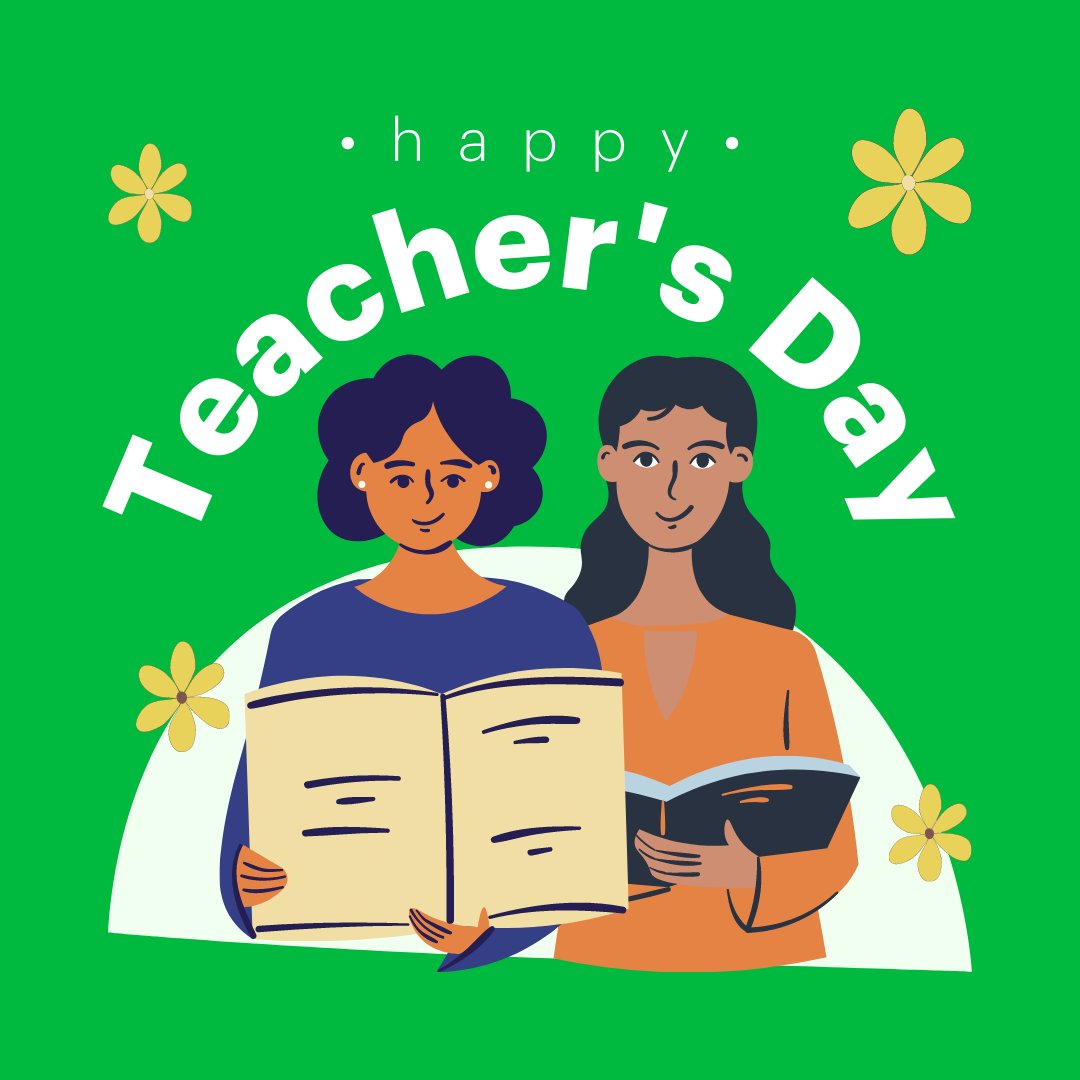 "A good teacher can inspire hope, ignite the imagination, and instill a love of learning." - Brad Henry

Happy Teachers' Day to all the wonderful and supportive teachers. You inspire students to learn and be better every single day!👨‍🏫📚