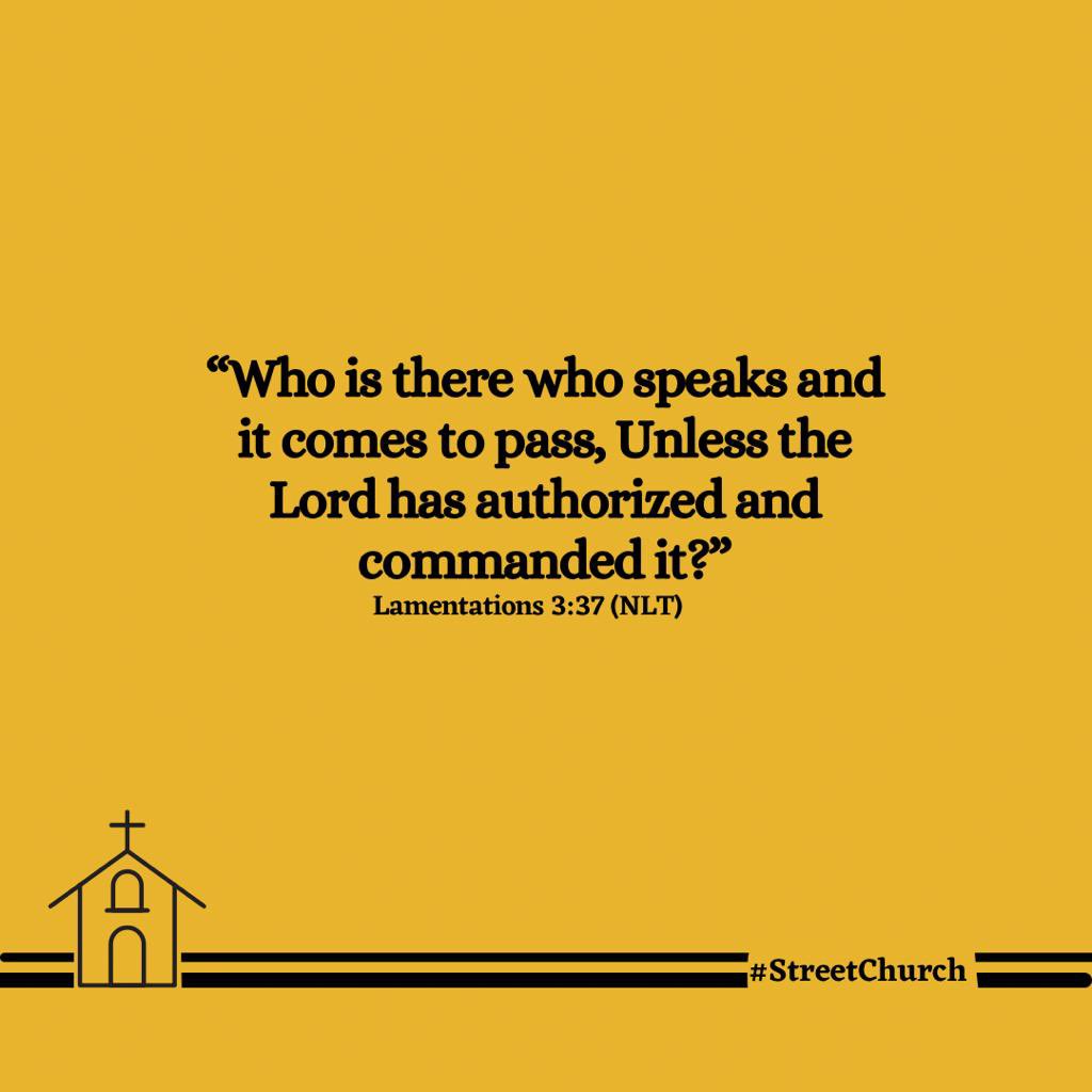 streetchurchh's tweet photo. Who dey zuzu when God never sign the bill? Who fit yarn &amp; e come to pass unless God authorize am?

Nothing dey outside of God, even though we get our own free will, nothing dey happen without God knowing. Know this &amp; know peace, no enchantment fit sup against your Israel. https://t.co/H8bhxFHWWL