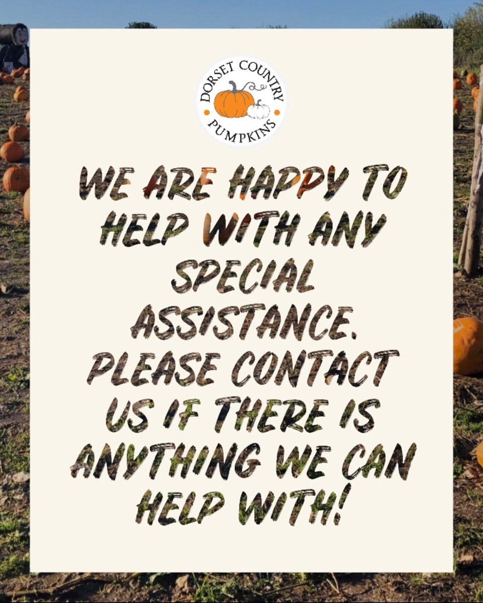 We appreciate that some people might have different needs to others. We are always happy to help plan your visit to make sure any requirements are met. Please send us a message if you have any questions or if we can help. #pumpkin #pumpkinpicking #funforkids #October