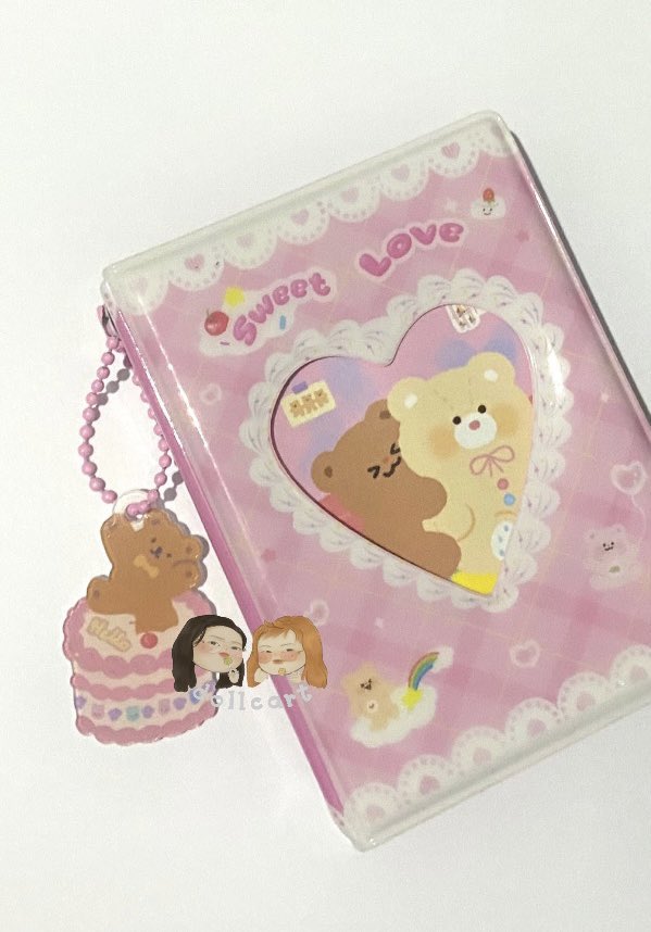 doIIcart's tweet photo. ꒰ wts lfb pinkrue pink sweet love collect book ꒱ 

⟢ 300 php + pf | flexible dop
⟢ used &amp; has a minimal flaw :( dm me for more pictures
⟢ comes w bear keychain i purchased separately 

💌 1p pink rue collectbook cb collbook https://t.co/vB3A1L2Dfi