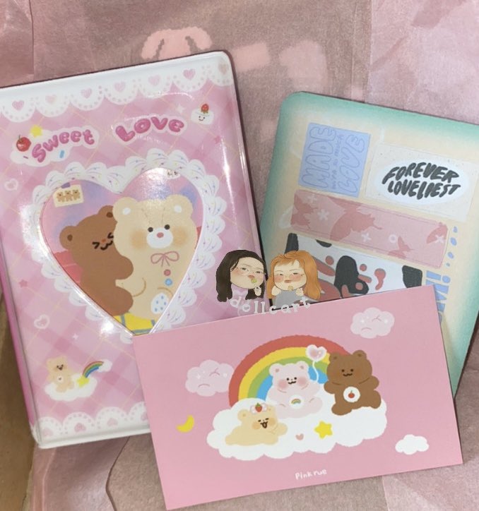 doIIcart's tweet photo. ꒰ wts lfb pinkrue pink sweet love collect book ꒱ 

⟢ 300 php + pf | flexible dop
⟢ used &amp; has a minimal flaw :( dm me for more pictures
⟢ comes w bear keychain i purchased separately 

💌 1p pink rue collectbook cb collbook https://t.co/vB3A1L2Dfi
