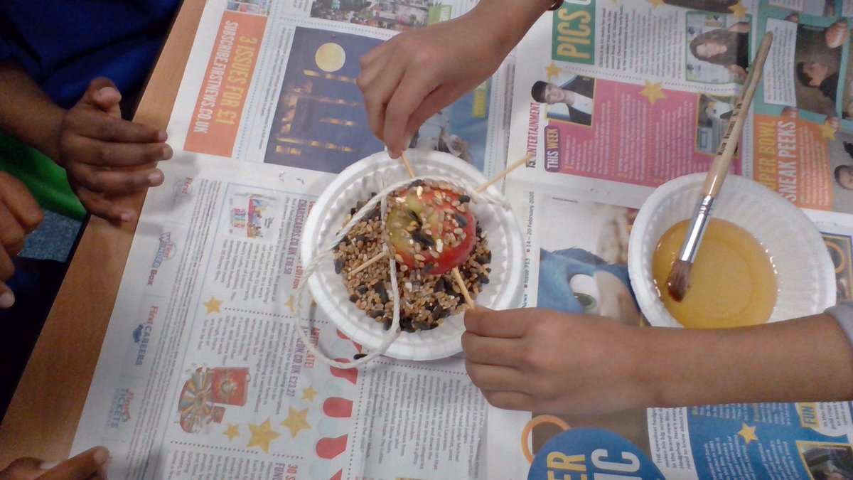 MrsDavisY4's tweet photo. In English, we have made bird feeders by following a set of instructions. @MerrydaleJunior @Merrydalehead @MerrydaleDeputy #handsonlearning https://t.co/ubkGqvLgQT