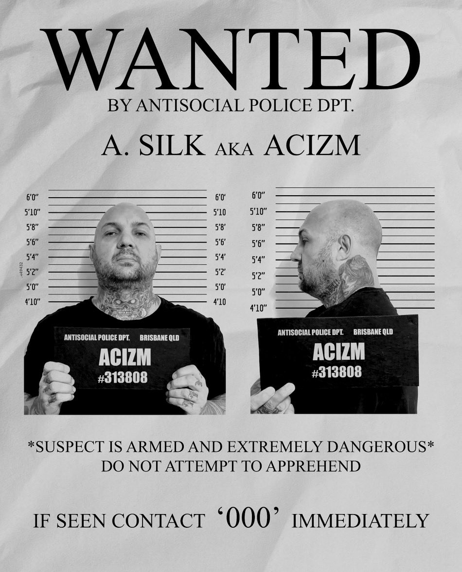 silk_jenna's tweet photo. @Acizm offical music video and track for “KILLAMAN” dropping Fri 21st Oct!! Get ready for some 🔥🔥
Produced by @C_Lance_ 
Shot by Brida films 
#Brisbane #brisbanehiphop #HipHop #undergroundhiphop #clance #acizm #bridafilms #antisocialentertainment #Management https://t.co/6okSKVyNX4