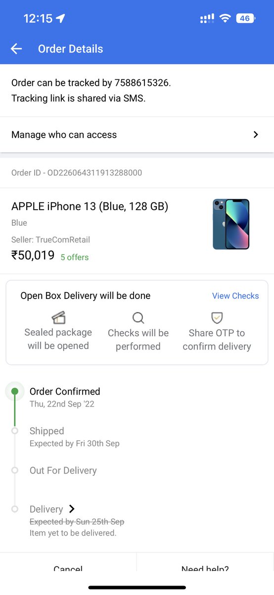 b_attarde's tweet photo. @Flipkart Ordered this phone on 22nd Sept… till date struggling to get this product shipped from seller https://t.co/GCt5GmXhEh