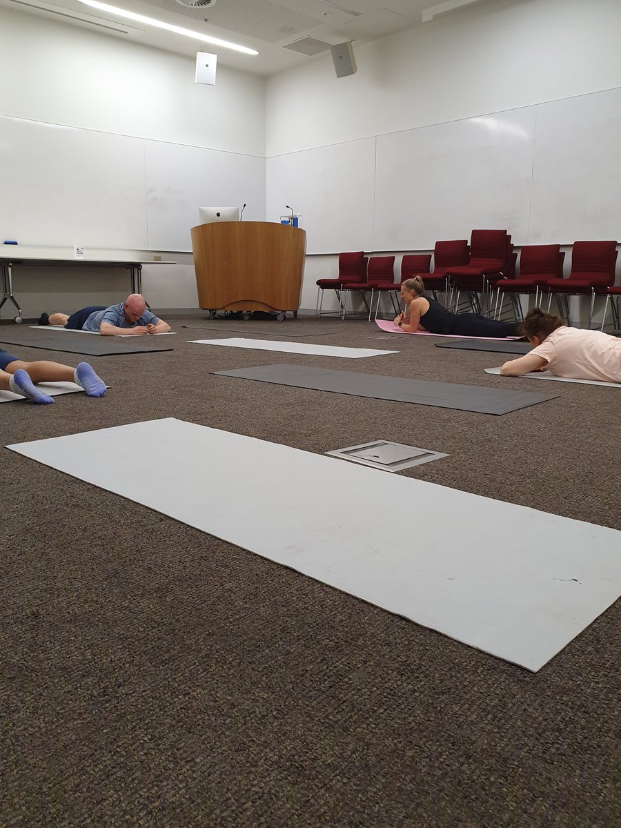 afDaniels3's tweet photo. Is there a better way to start off the day than with craft and coffee? Before a little teamwork for a scavenger hunt, and ending with stretches after a day at the desk.
Join us tomorrow for mindfulness, more therapy dogs, ice cream and soccer!
#dohertywellnessweek https://t.co/A9LMRcoenj