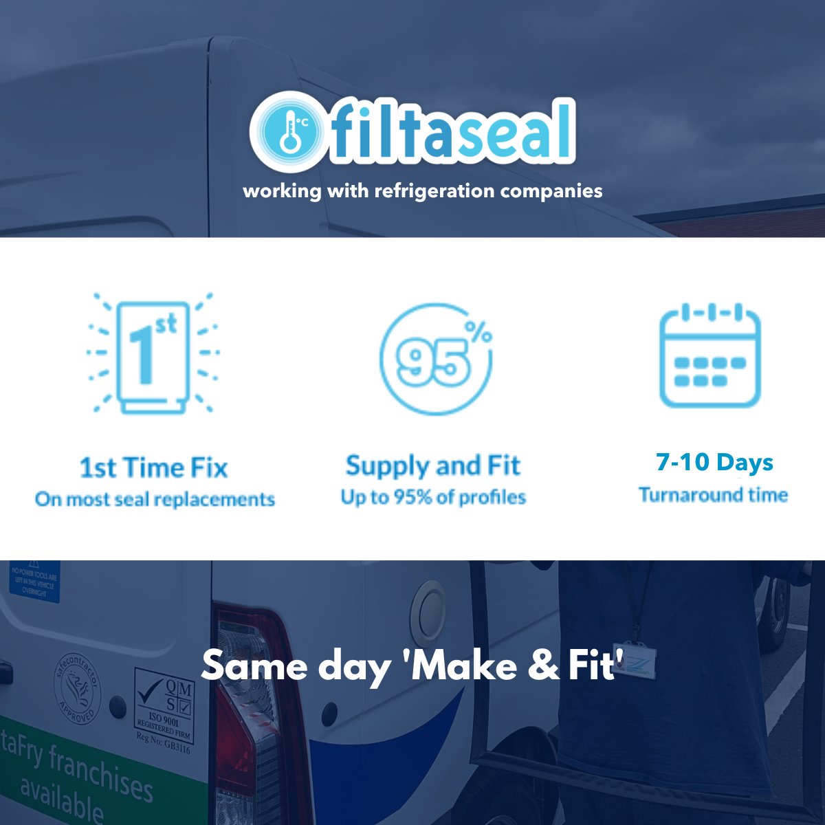 We are the only national fridge seal replacement that make and fit on the same day.

#fridgesealreplacement #fgas #energysaving