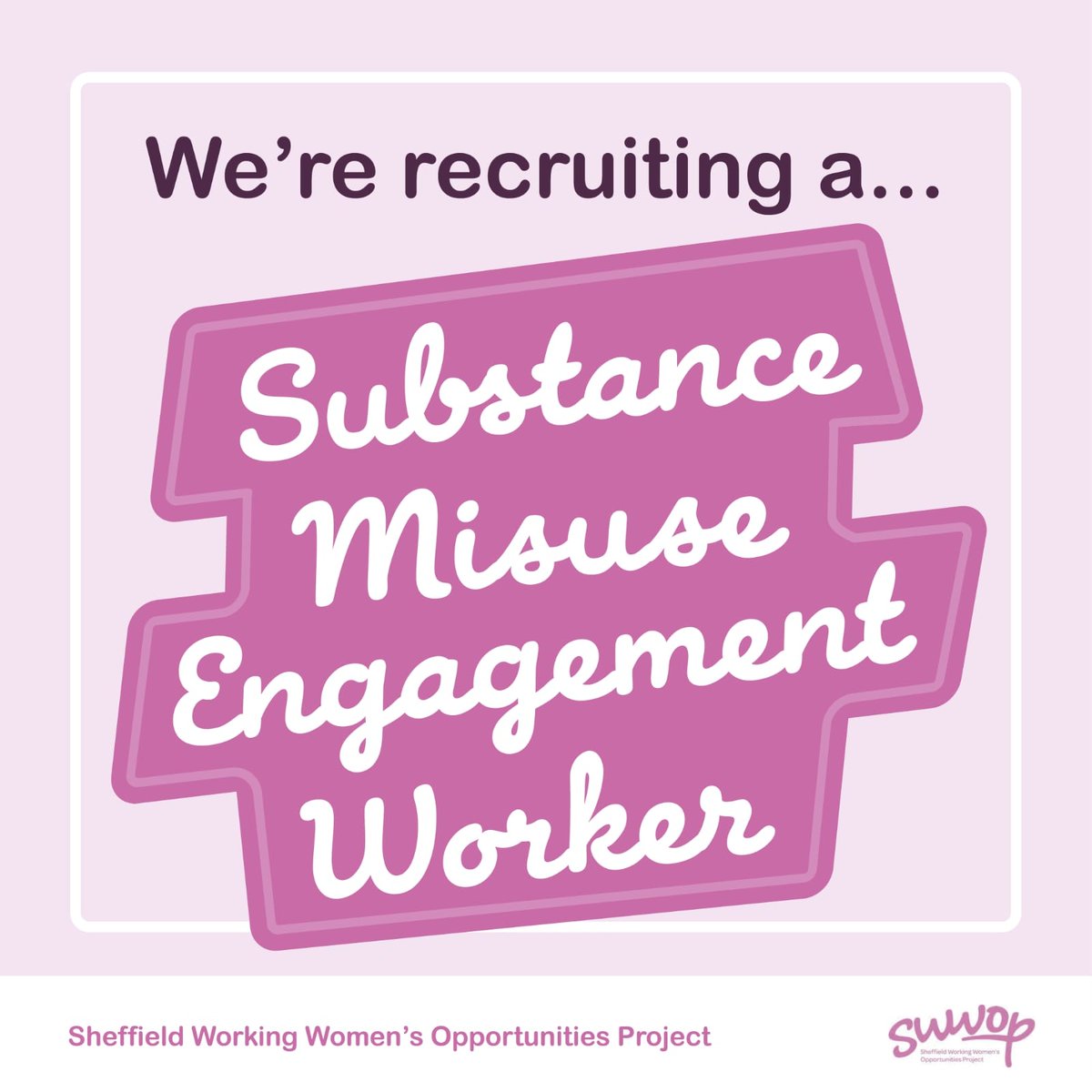 We are recruiting an experienced female substance misuse engagement worker. 

For more information email rosie@swwop.org

Closing date 18th Oct