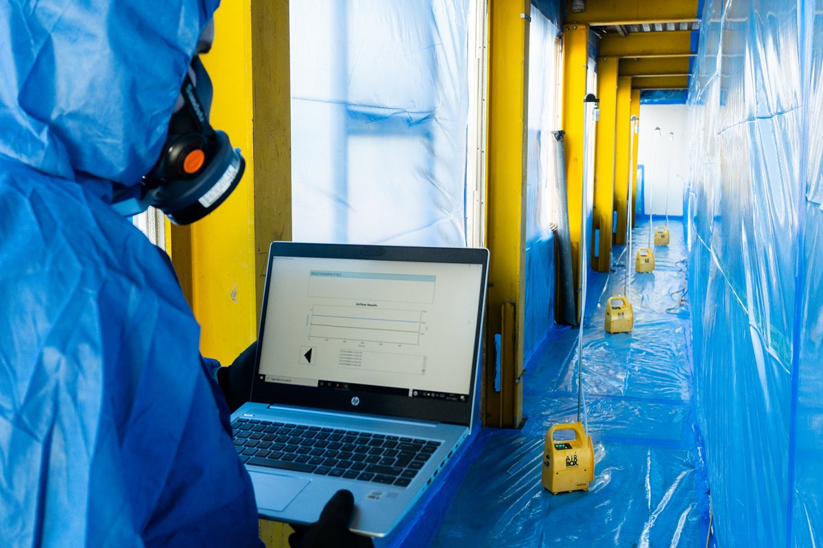 The Dataflow:
Weighs as little as 3kg
Flow stability of +/- 0.01% 
Automatic flow compensation
Monitor live flow rates from outside the enclosure via bluetooth
Download reports compatible with most asbestos management systems.

ow.ly/ULHp50KOLBs