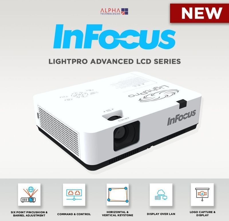 AlphaTechSA's tweet image. The Infocus LCD series comes packed with: up to 4800 lumens, a 50000:1 contrast ratio, signal inputs up to 3840 x 2160 (4K) @ 30Hz, and weighs only 3.3kg.

For more info:

 ow.ly/m62E50JkAZq

#AlphaSA
#InFocus
#LCDProjectors
#ProAV
#AVTweeps
InFocus