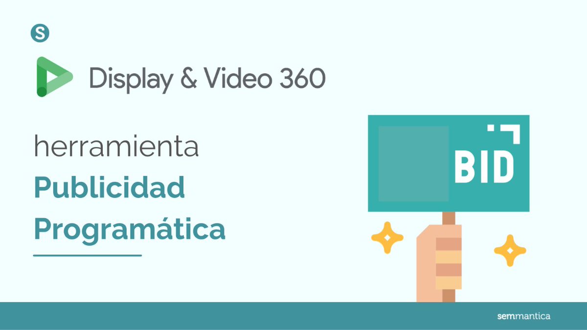 semmantica's tweet photo. ¿Qué es #DV360?
Es la herramienta de gestión de campañas de #publicidadprogramatica de Google.
Te contamos:
🔸 Cómo estructurar tus campañas
🔸 Los diferentes modelos de compra programática
¡Bonus! Diferencias entre DV360 VS Google Ads
👉 https://t.co/J8Sf5EU4Tc https://t.co/8C7h7Q9e98