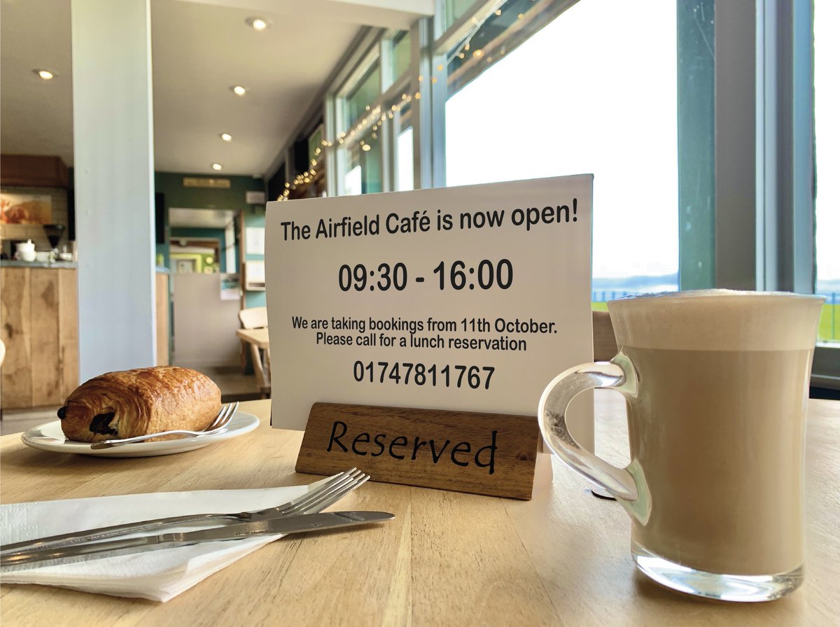 ✨The Airfield Café is open! ✨ We are taking lunch bookings from the 11th October, please call our main phone line for a reservation! 📞 We have a new Winter Menu on our website, and keep an eye out for it on our socials too! 🍴 01747811767