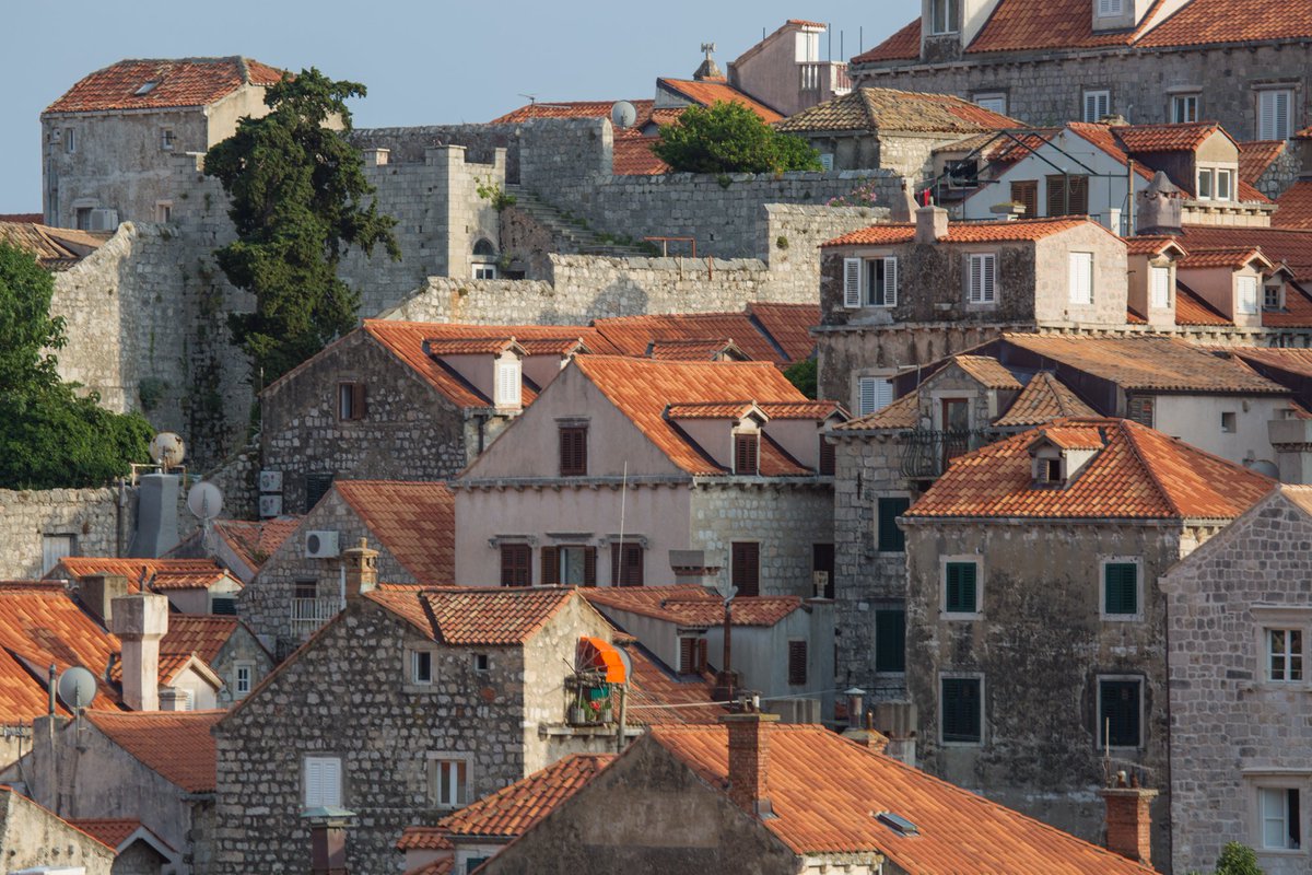 Terracotta gets its distinctive reddish hue from the amount of iron that it has which reacts to oxygen. It can have many different hues - from the orange red that we mostly know it for, to a peachy colour, pink, brown and even grey.
#dubrovnik #croatia #travel #photooftheday